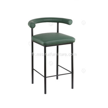 Cachemire Tabouret de bar à lait vert complet